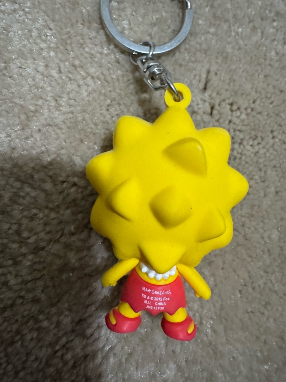 Monogram Lisa Simpson Keychain - Picture 2 of 3